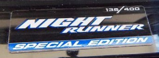 "Night Runner" Dash Badge Emblem Dodge Ram, Dakota, SRT-10